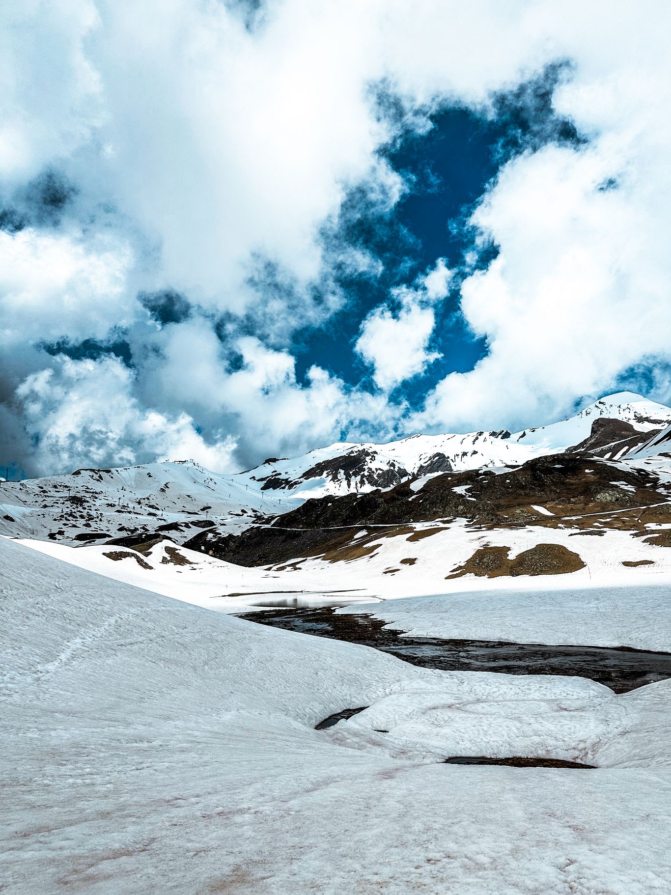 Lac caché en raquette_Orcières - © OTO