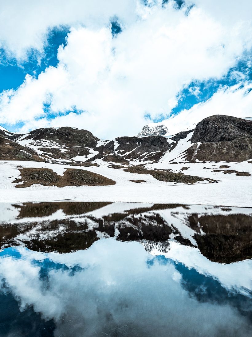 Lac caché en raquette_Orcières - © OTO