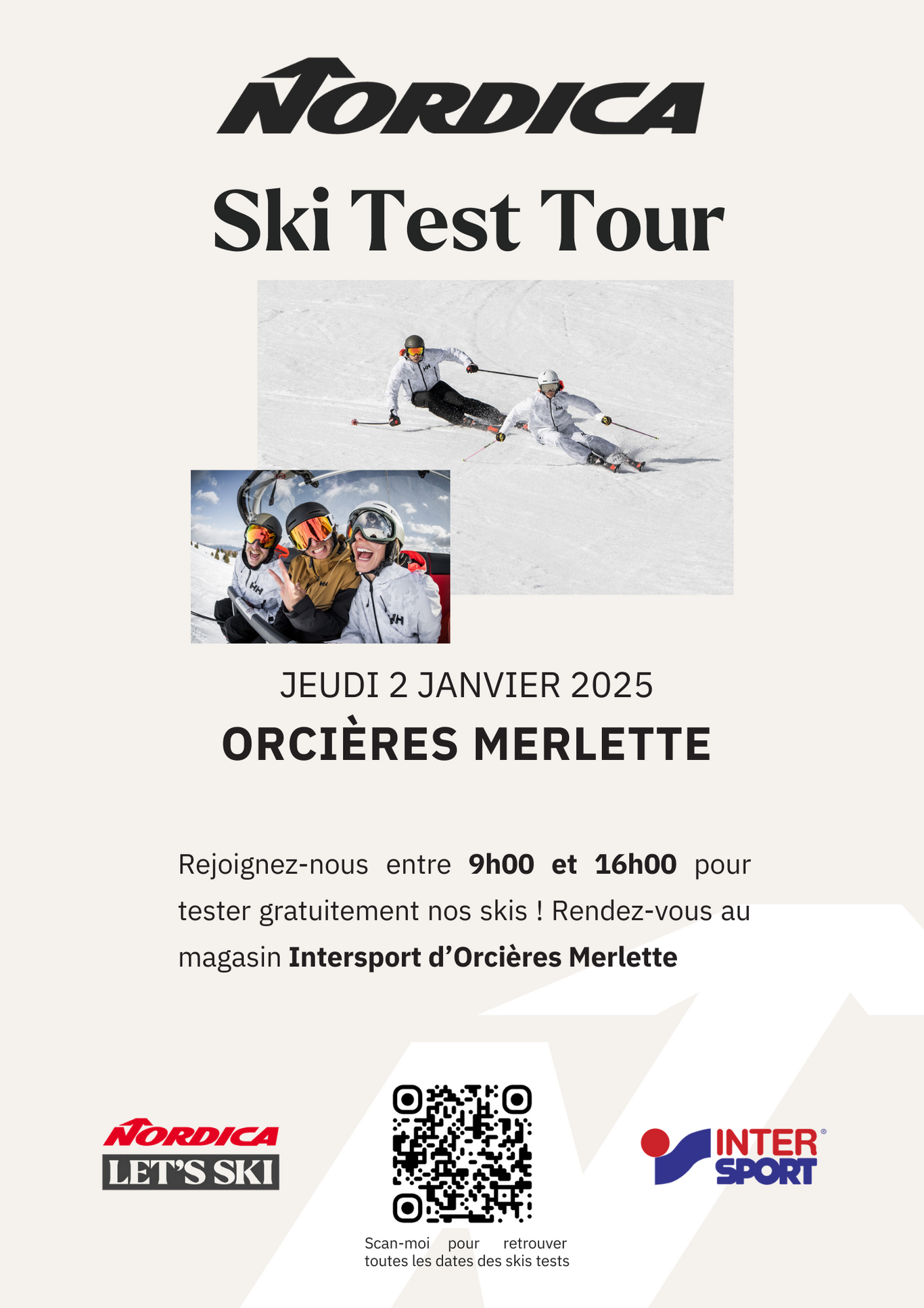 Ski test NORDICA - Intersport_Orcières